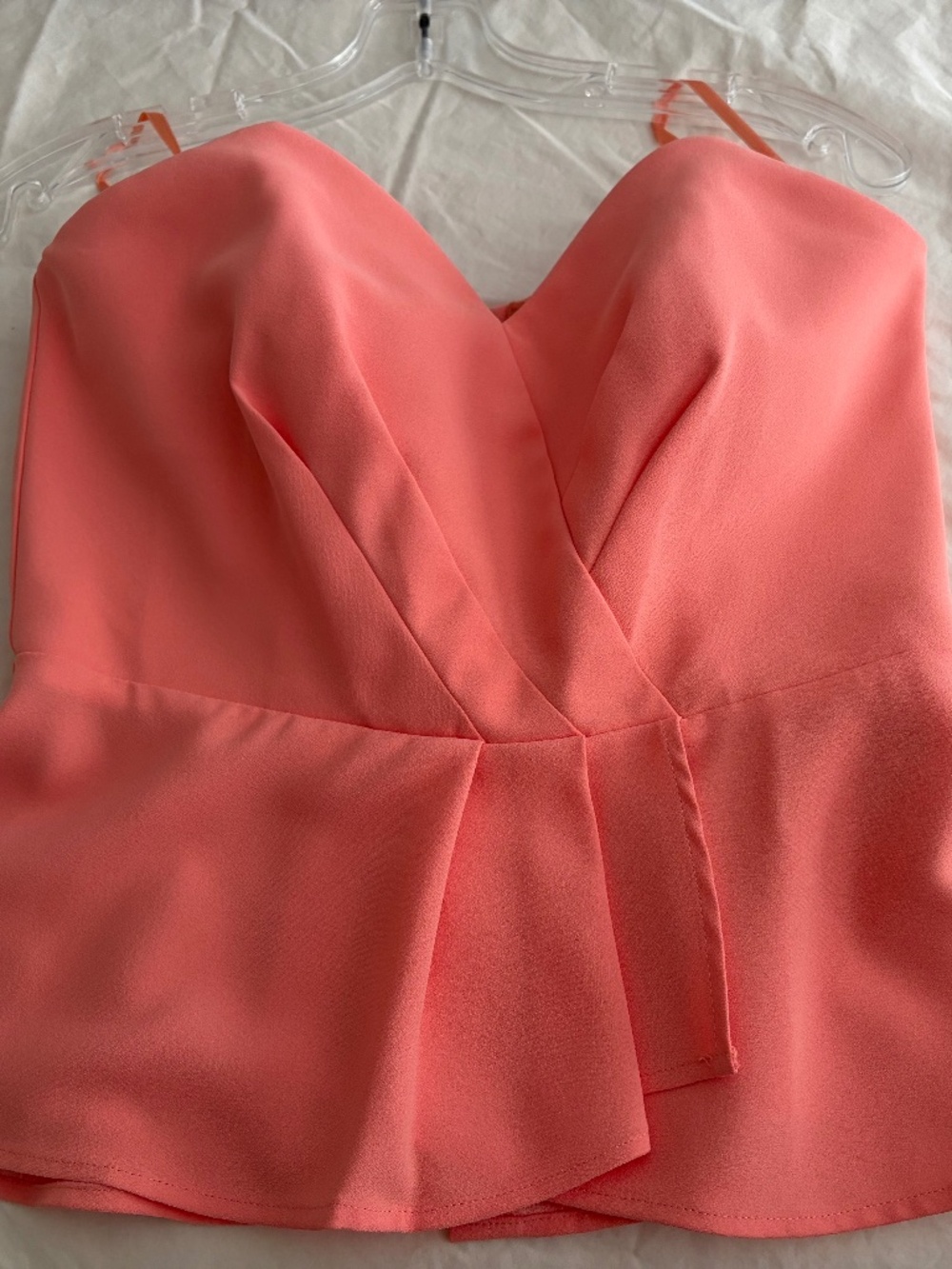 Strapless peplum Summer Top White House Black Market